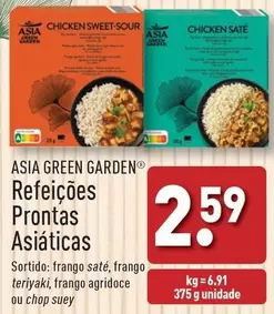 Oferta de Asia Green Garden Refeicoes Prontas Asiaticas por 2,59€ em Aldi