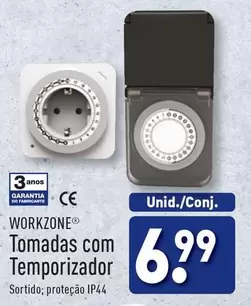 Oferta de .Com - Tomadas Com Temporizador por 6,99€ em Aldi