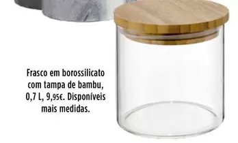 Oferta de .Com - Frasco Em Borosslicato Com Tampa De Bambu por 9,95€ em El Corte Inglés