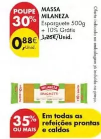 Oferta de As - Massa Milaneza por 0,88€ em Pingo Doce