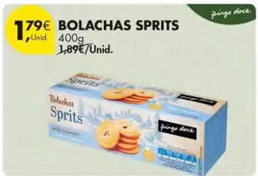 Oferta de Pingo doce - Bolachas Sprits por 1,79€ em Pingo Doce