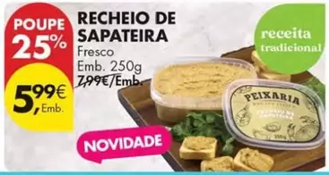 Oferta de Recheio -  De Sapateira por 5,99€ em Pingo Doce