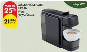 Oferta de Pingo doce - Maquina De Cafe por 21,99€ em Pingo Doce