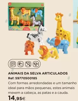 Oferta de As - Animais Da Selva Articulados por 14,95€ em El Corte Inglés