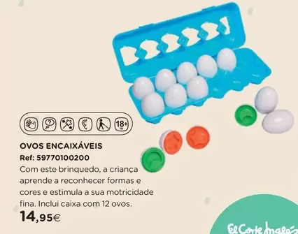 Oferta de Ovos Encaixaveis por 14,95€ em El Corte Inglés