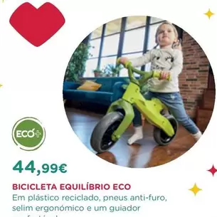 Oferta de Eco+ - Bicicleta Equilíbrio Eco por 44,99€ em El Corte Inglés