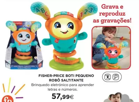 Oferta de As - Fisher-Price Boti Pequeno Robó Saltitante por 57,99€ em El Corte Inglés