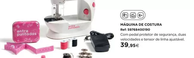 Oferta de .Com - Máquina De Costura por 39,95€ em El Corte Inglés