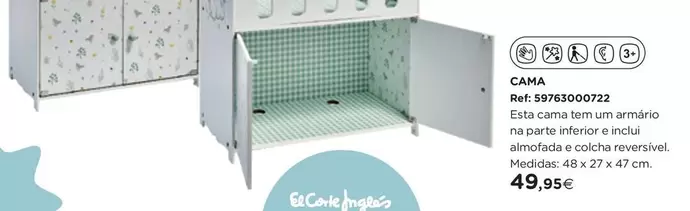 Oferta de El Corte Inglés - Cama por 49,95€ em El Corte Inglés