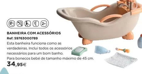 Oferta de .Com - Banheira Com Acessorios por 34,95€ em El Corte Inglés