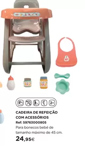 Oferta de .Com - Cadeira De Refeicao Com Acessórios por 24,95€ em El Corte Inglés