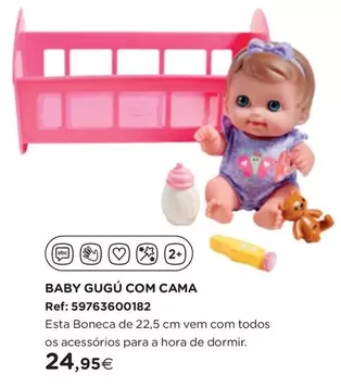 Oferta de A+ - Baby Gugú Com Cama por 24,95€ em El Corte Inglés