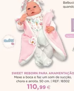 Oferta de Sweet Reborn Para Camamentação por 110,99€ em El Corte Inglés