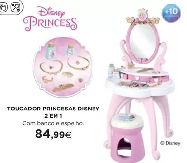 Oferta de Toucador Princesas Disney 2 Em 1 por 84,99€ em El Corte Inglés