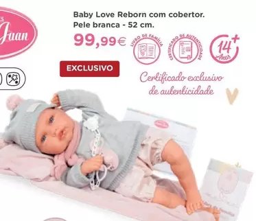 Oferta de Baby Love Reborn Com Cobertor. Pele Branca por 99,99€ em El Corte Inglés