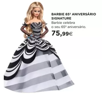 Oferta de Barbie -  65 Aniversario Signature por 75,99€ em El Corte Inglés