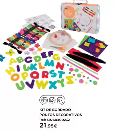 Oferta de Kit De Bordado Pontos Decorativos por 21,95€ em El Corte Inglés