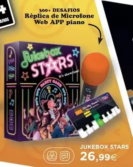 Oferta de Jukebox Stars - Replica De Microfone Web App Piano por 26,99€ em El Corte Inglés