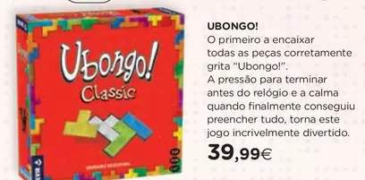 Oferta de Classic - Ubongo! por 39,99€ em El Corte Inglés