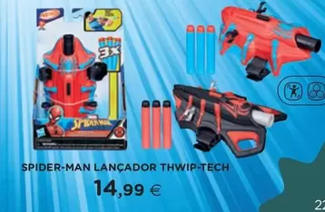 Oferta de Spider-man Lancador Thwip-tech por 14,99€ em El Corte Inglés