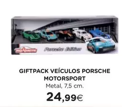 Oferta de Giftpack Veículos Porsche Motorsport por 24,99€ em El Corte Inglés