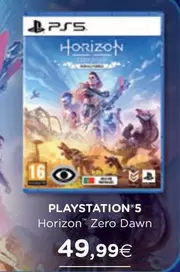 Oferta de Sony - Playstation 5 Horizon Zero Dawn por 49,99€ em El Corte Inglés