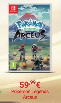 Oferta de Pokemon -  Legends Arceus por 59,99€ em El Corte Inglés