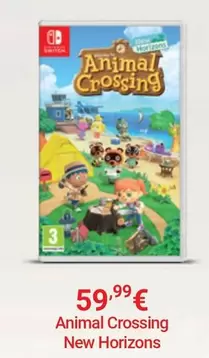 Oferta de Nintendo - Animal Crossing New Horizons por 59,99€ em El Corte Inglés