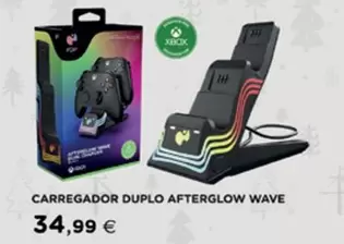 Oferta de Xbox - Carregador Duplo Watergrow Wave por 34,99€ em El Corte Inglés