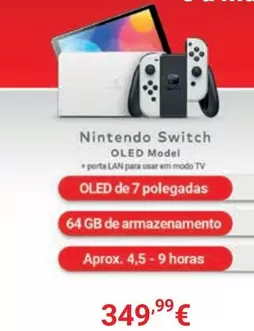 Oferta de Nintendo - OLED Model  Switch por 349,99€ em El Corte Inglés