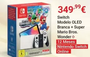 Oferta de Nintendo - Switch Modelo Oled Branca + Super Mario Bros. Wonder por 349,99€ em El Corte Inglés