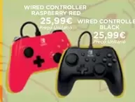 Oferta de Wired - Controller Raspberry Red por 25,99€ em El Corte Inglés