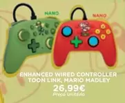 Oferta de Nano - Enhanced Wired Controller Toon Link, Mario Madley por 26,99€ em El Corte Inglés