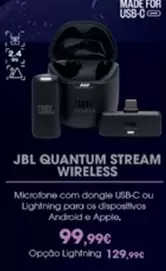 Oferta de Jbl - Quantum Stream Wireless por 99,99€ em El Corte Inglés