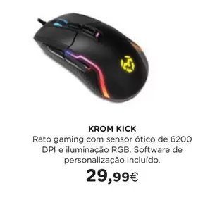 Oferta de .Com - Krom Kick por 29,99€ em El Corte Inglés