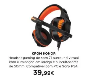 Oferta de .Com - Krom Konor por 39,99€ em El Corte Inglés