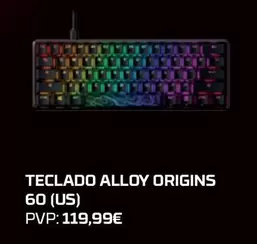 Oferta de Teclado Alloy Origins 60 (us) por 119,99€ em El Corte Inglés