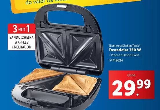 Oferta de Silvercrest - Tostadeira 750 W por 29,99€ em Lidl