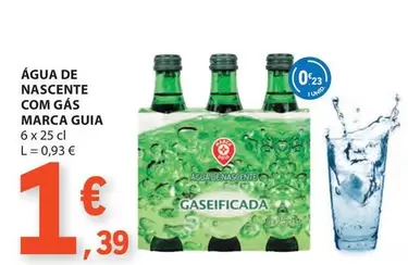 Oferta de Marca Guia - Água De Nascente Com Gas por 1,39€ em E.Leclerc