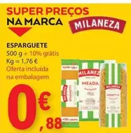 Oferta de Milaneza - Esparguete por 0,88€ em E.Leclerc