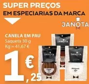 Oferta de Canela Em Pau por 1,25€ em E.Leclerc