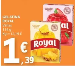 Oferta de Royal - Gelatina por 1,39€ em E.Leclerc