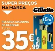 Oferta de Gillette - Recarga Maquina De Barbear por 35,99€ em E.Leclerc