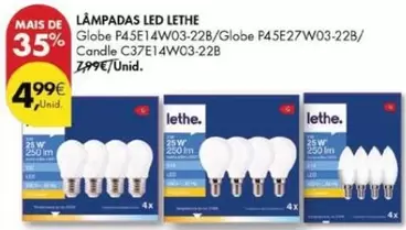 Oferta de Lethe - Lampadas Led por 4,99€ em Pingo Doce