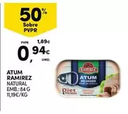 Oferta de Ramirez - Atum Natural por 0,94€ em Continente Bom dia