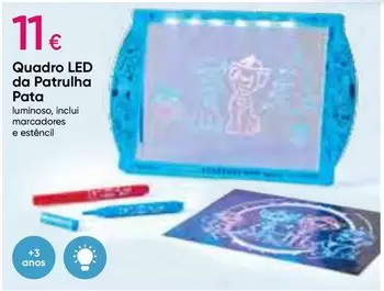 Oferta de Patrulha Pata - Quadro Led Da por 11€ em Pepco