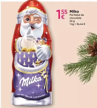 Oferta de Milka - Pain Natal De Chocolate por 1,55€ em Pepco