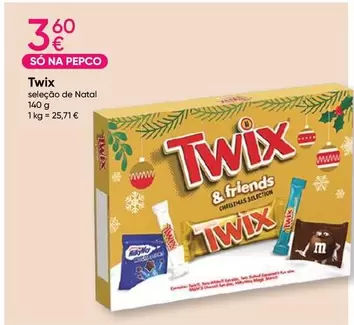 Oferta de Twix - Selecao De Natal por 3,6€ em Pepco