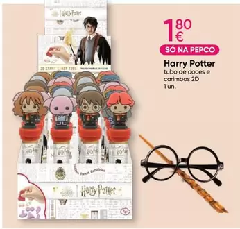 Oferta de Harry Potter - Tubo De Doces E Carimbos por 1,8€ em Pepco