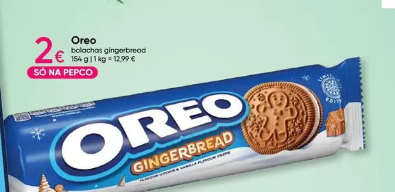 Oferta de Oreo - Bolacha Gingerbread por 2€ em Pepco